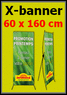X-banner 160 x 60 cm